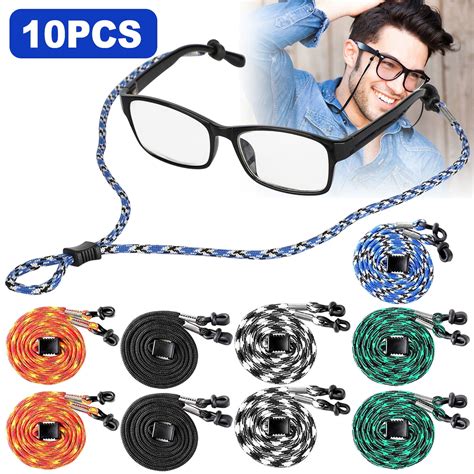 SIGONNA Eyeglasses Holder Strap Cord - PREMIUM ECO LEATHER Eyeglasses String Holder Chain Necklace - Glasses Cord Lanyard - Eyeglass Retainer. 4 Count (Pack of 1) 6,449. 500+ bought in past month. $995 ($2.49/Count) List: $15.95. Save 15% with coupon. FREE delivery Thu, Sep 28 on $25 of items shipped by Amazon. Or fastest delivery Wed, Sep 27. 